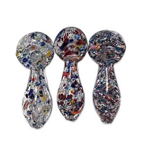 Twisting Color Art 3" Long Egg Shaped Spoons