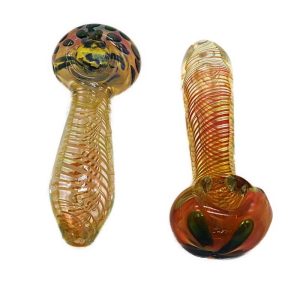 BP1119 Hand Pipe Gold Line Siril Dot Head 4in