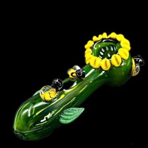 Sunflower Fancy Art Hand Pipe