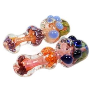 Heavy Gold Fumed Hand Pipe