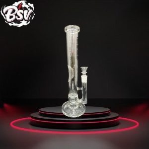 Grav Straight Tube Waterpipe W/Honeycomb Perc
