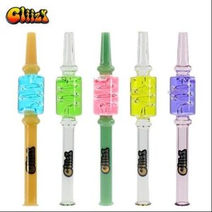 Gliizy Spiru Colored Glass Honey Straw Blue