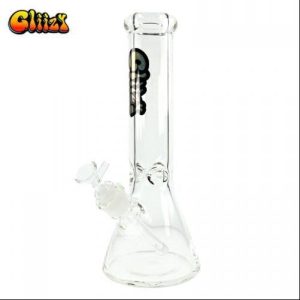 Gliizy 18in Glass Beaker Heavy Waterpipe Clear