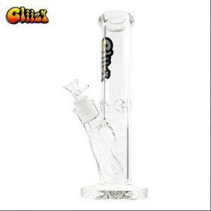 Gliizy 12in Glass Straight Tube Waterpipe Clear