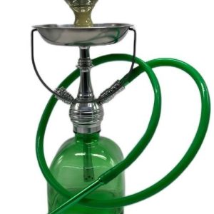 14in Square Base Hookah W/ Handle & Silicone Hose