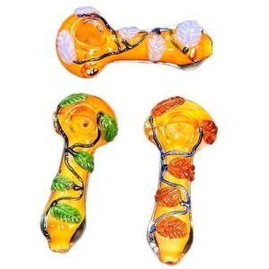 Climbing Plant Wrapped Deep Fumed Hand Pipe