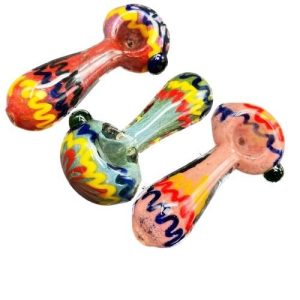 4in Fridded Full Color Hand Pipe