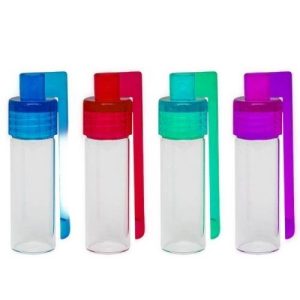 Large Glass Vial W/ Spoon