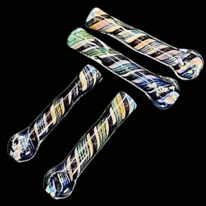 Dichro Spiral With Gold Fumed Chillum