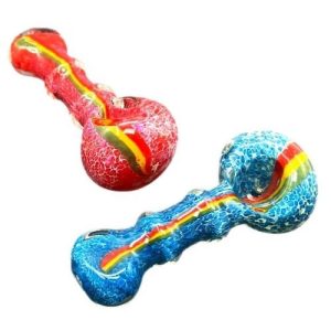 Triple Rims Multi Frit Art 4in Size Hand Pipe