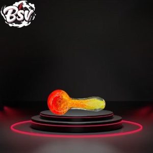 RT7505 Green/Orange Frit 3.5 Inch Hand Pipe