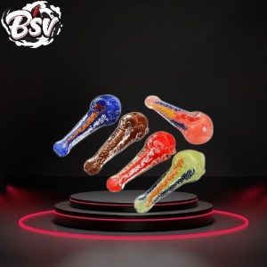 Triple Rim And Amber Head Long Hand Pipe