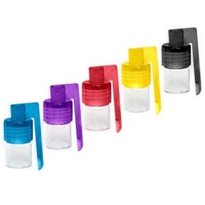 Small Glass Vial W/ Spoon