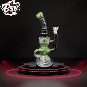 Premium Glass Globe 9in Recycler Waterpipe
