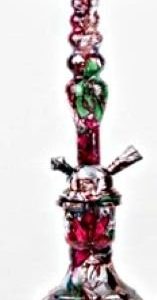 Zebra Frankenstein Medium Hookah Ed Mordy 19"